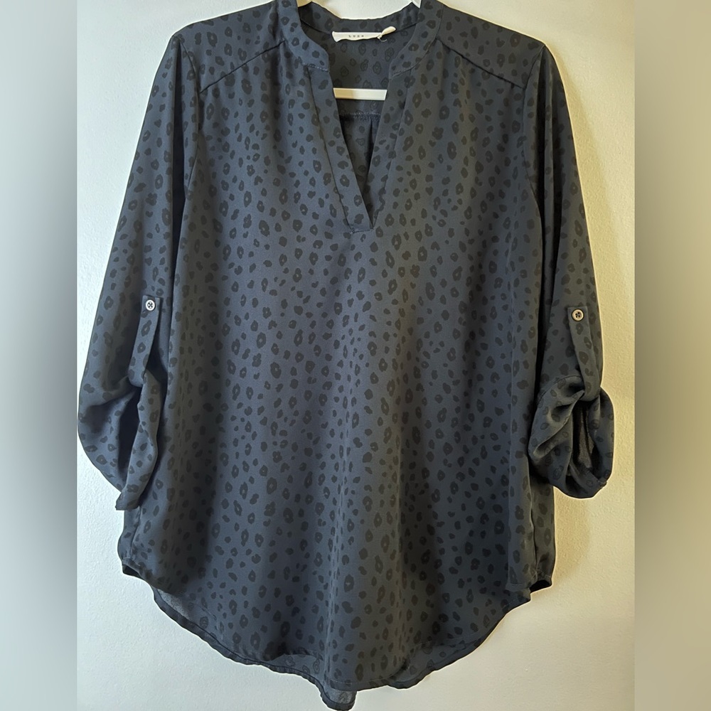 The Lush Warren Split Neck Blouse